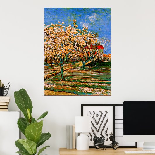 Van Gogh - Orchard in Blossom Poster (Thuiskantoor)