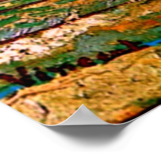 Van Gogh - Orchard in Blossom Poster (Hoek)