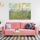 Van Gogh Orchard met bloeiende Abrikozenbomen Canvas Afdruk (Insitu (Woonkamer))