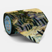 Van Gogh - Orchard Omringd door Cypresses Stropdas (Opgerold)