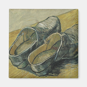 Van Gogh Paar of Leather Clogs (F607) Fine Art Magneet