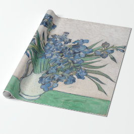 Van Gogh Paarse Irises Vase Floral Painting Cadeaupapier