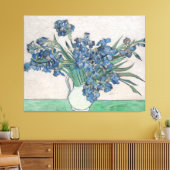 Van Gogh Paarse Irises Vase Floral Painting Canvas Afdruk (Insitu (Woonkamer))