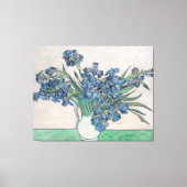 Van Gogh Paarse Irises Vase Floral Painting Canvas Afdruk (Voorkant)