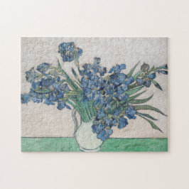 Van Gogh Paarse Irises Vase Floral Painting Legpuzzel