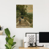 Van Gogh-pad in Montmartre Poster (Thuiskantoor)