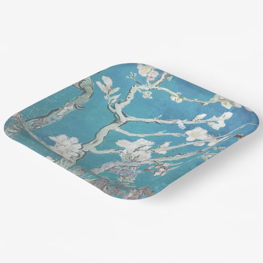 Van Gogh Painting Almond Blossom Papieren Bordje (Gebogen)
