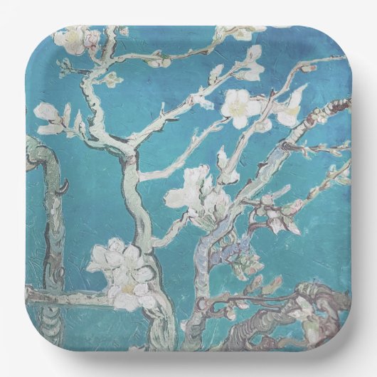 Van Gogh Painting Almond Blossom Papieren Bordje (Voorkant)
