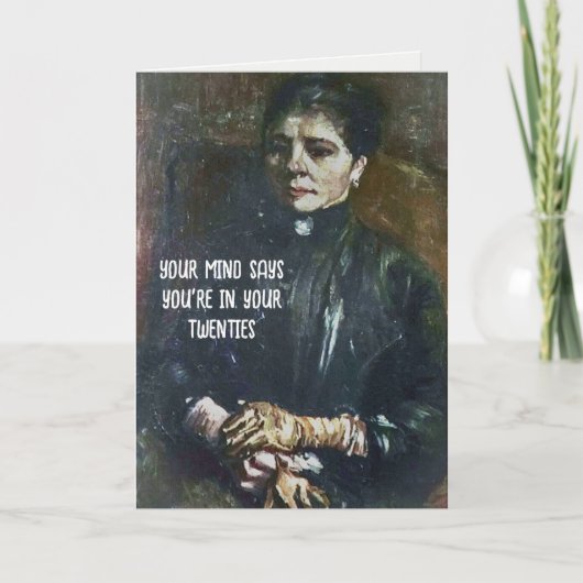 Van Gogh Painting Birthday Humor Kaart (Voorkant)