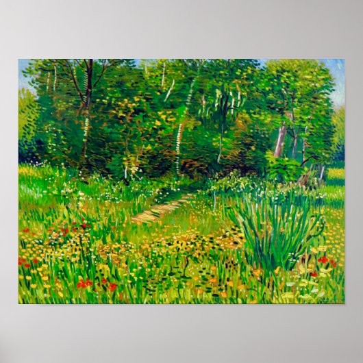 Van Gogh Park at Asnières in Spring Poster (Voorkant)