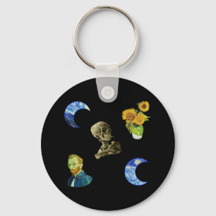 Van Gogh patroon Sleutelhanger