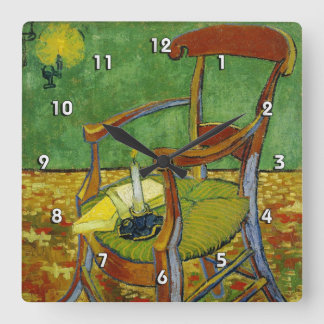 Van Gogh Paul Gauguin Leunstoel (F499) Vierkante Klok