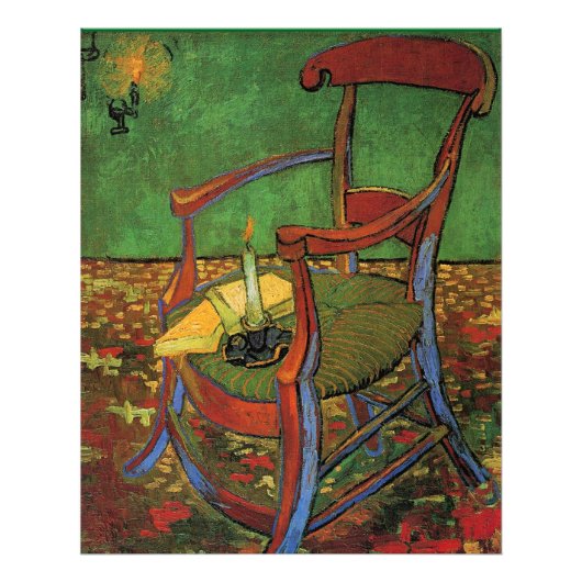 Van Gogh - Paul Gauguins Stoel, Foto Afdruk (Voorkant)