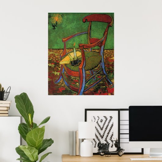 Van Gogh - Paul Gauguins stoel, Poster (Thuiskantoor)