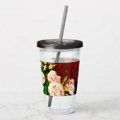 Van Gogh Peonies en Rozen Acryl Drinkbeker (Achterkant)