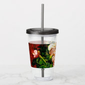 Van Gogh Peonies en Rozen Acryl Drinkbeker (Voorkant)