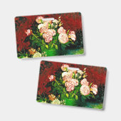 Van Gogh Peonies en Rozen Badge (Voor- en achterkant)