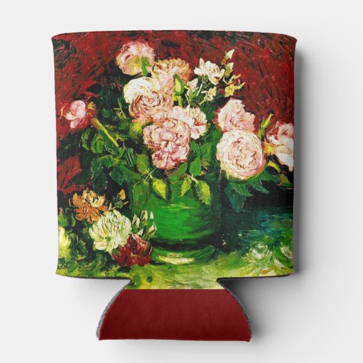 Van Gogh Peonies en Rozen Blikjeskoeler (Achterkant)