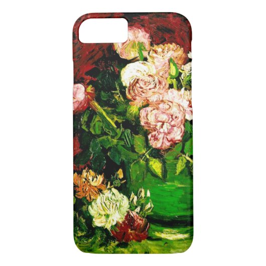 Van Gogh Peonies en Rozen Case-Mate iPhone Case (Achterkant)