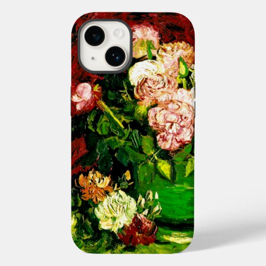 Van Gogh Peonies en Rozen Case-Mate iPhone Case (Achterkant)
