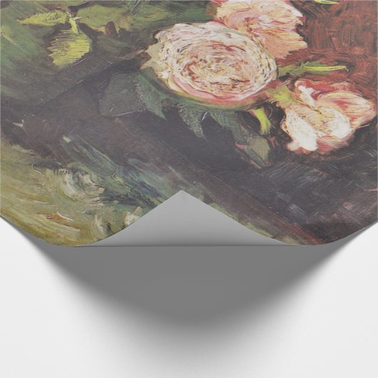 Van Gogh Peonies en Rozen Floral Art GalleryHD Cadeaupapier (Hoek)