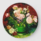 Van Gogh Peonies en Rozen Grote Klok (Voorkant)