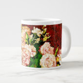 Van Gogh Peonies en Rozen Grote Koffiekop (Voorkant rechts)