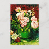 Van Gogh Peonies en Rozen Informatiekaartje (Voorkant)