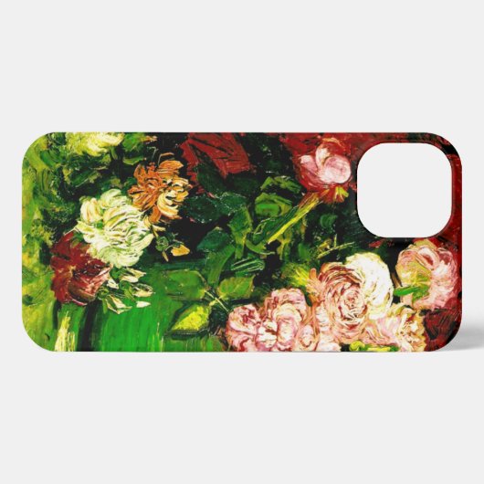 Van Gogh Peonies en Rozen iPhone Hoesje (Achterkant horizontaal)