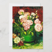 Van Gogh Peonies en Rozen Kaart (Voorkant)