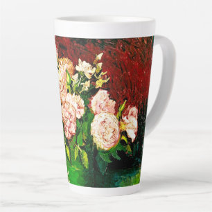 Van Gogh Peonies en Rozen Latte Mok