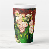 Van Gogh Peonies en Rozen Latte Mok (Voorkant)