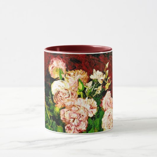 Van Gogh Peonies en Rozen Mok (Midden)