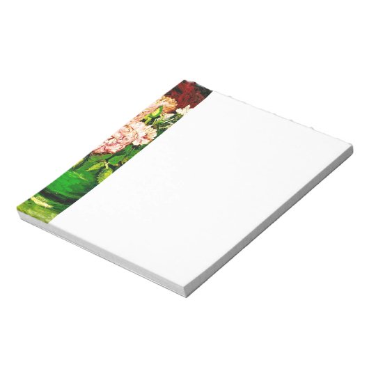 Van Gogh Peonies en Rozen Notitieblok (Linkerzijde)