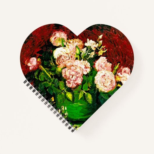 Van Gogh Peonies en Rozen Notitieboek (Voorkant)