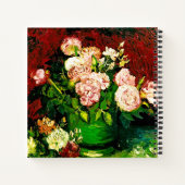 Van Gogh Peonies en Rozen Notitieboek (Achterkant)