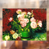 Van Gogh Peonies en Rozen Raamsticker (Vel 2)