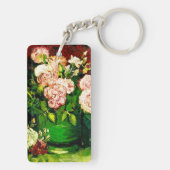 Van Gogh Peonies en Rozen Sleutelhanger (achterkant)