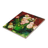 Van Gogh Peonies en Rozen Tegeltje (Zijkant)