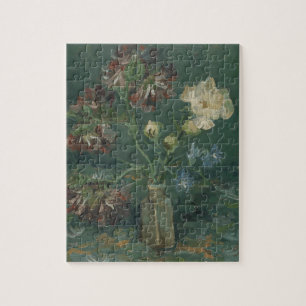 Van Gogh Pioenrozen & Blauwe Dovenetels Kunst Legpuzzel