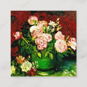 Van Gogh Pioenrozen en Rozen Informatiekaartje