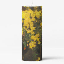Van Gogh Poppies Geïnspireerde Pilaarkaars