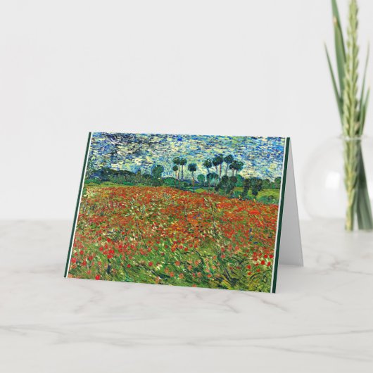 Van Gogh - Poppy Field Kaart (Voorkant)