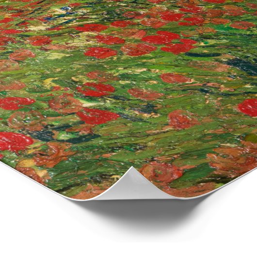 Van Gogh - Poppy Field Poster (Hoek)