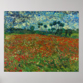 Van Gogh - Poppy Field Poster (Voorkant)