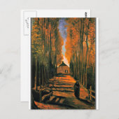 Van Gogh - Populieren in de herfst Briefkaart (Voorkant / Achterkant)
