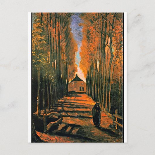Van Gogh - Populieren in de herfst Briefkaart (Voorkant)