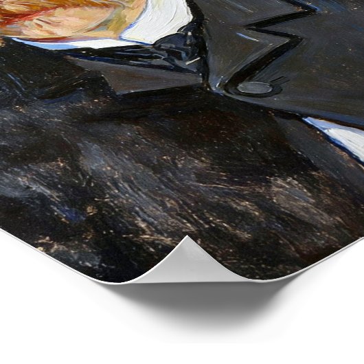 Van Gogh Portrait of Man with Mustache Poster (Hoek)