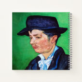 Van Gogh Portrait van Armand Roulin Notitieboek (Achterkant)
