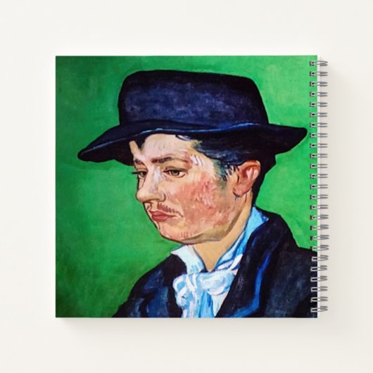 Van Gogh Portrait van Armand Roulin Notitieboek (Achterkant)